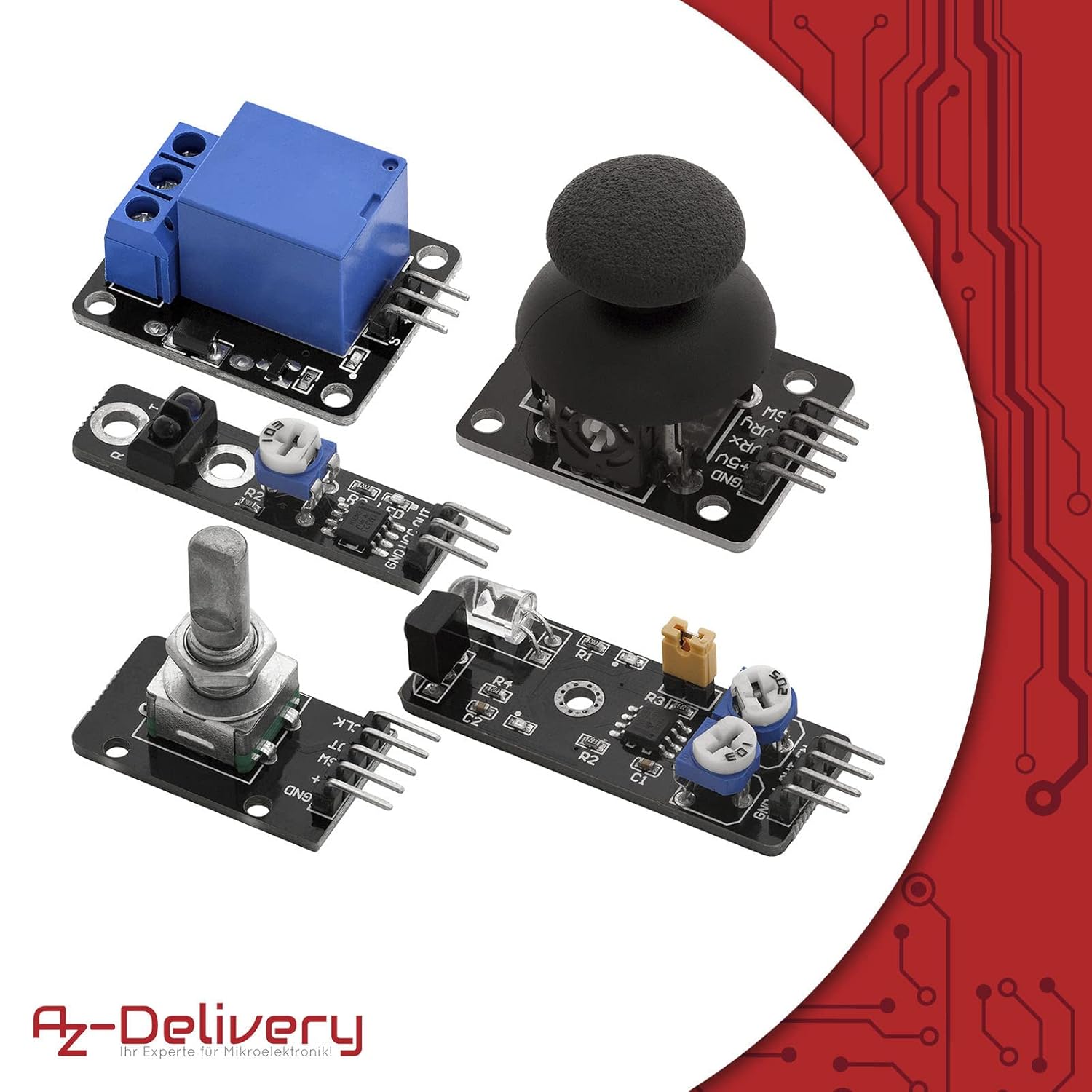 Thumbnail 5 de AZDelivery kit 35 sensor “35 in 1” per Arduino con moduli ed e-book incluso
