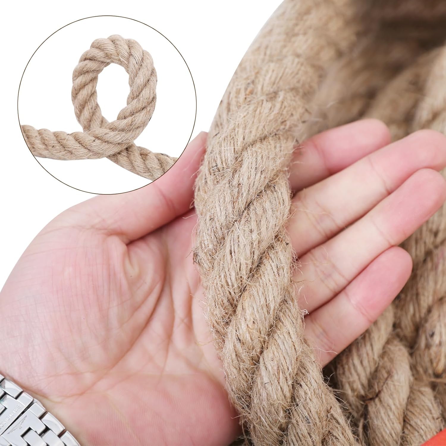 Thumbnail 1 de Meidansini 12mm jute rope 10 m for decor