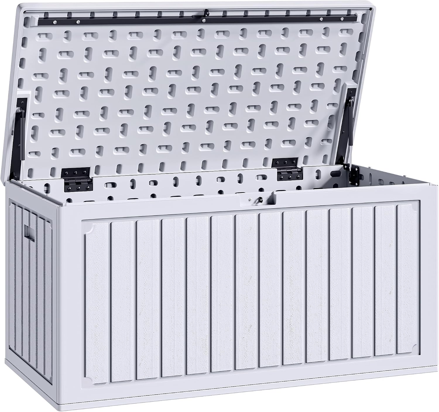 YITAHOME 303L Garden Outdoor Storage Box – HDPE Resin Deck Box with Lockable Lid
