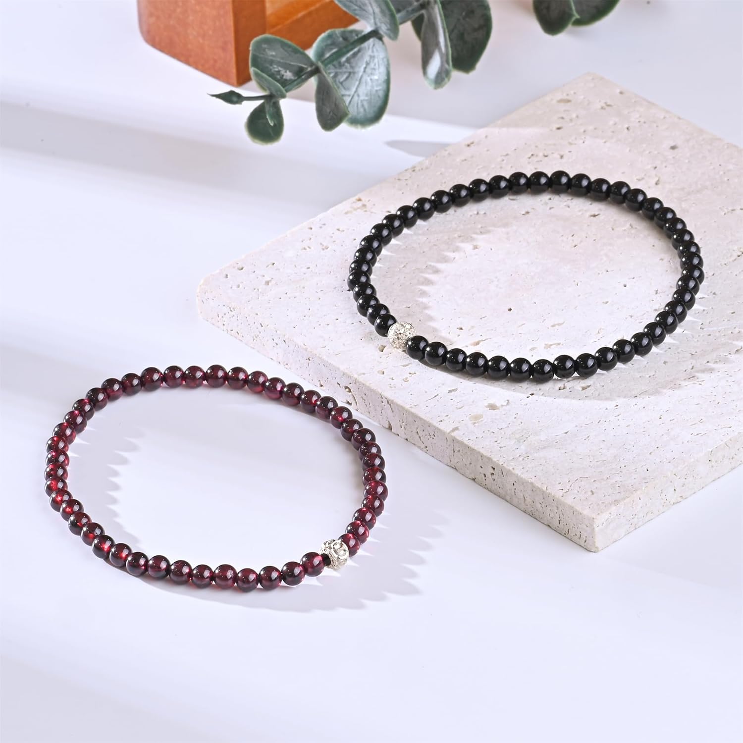 Thumbnail 2 de Apocalyptic-K Ladies 925 Sterling Silver Stone Bracelet