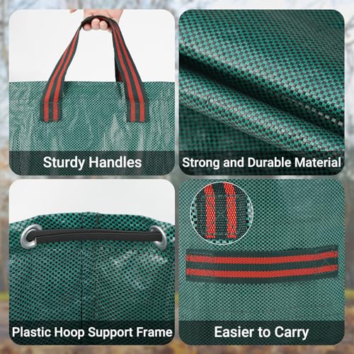 Thumbnail 2 de Velway Sacchi per Rifiuti da Giardino 500L x 2 Pacchi – Riutilizzabili con Maniglie in Tessuto Industriale