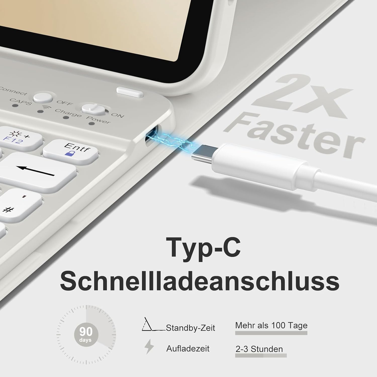 Thumbnail 4 de drivego Hülle mit Tastatur für iPad 11 Zoll/10,9 Zoll