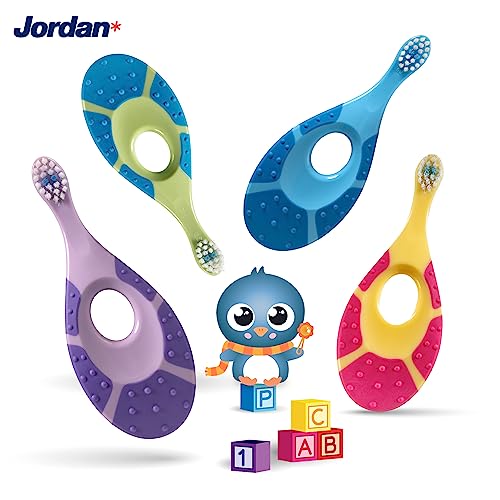 Thumbnail 6 de Jordan Step 1: Cepillo de dientes para bebé 0–2 años (pack 4, azul/verde)