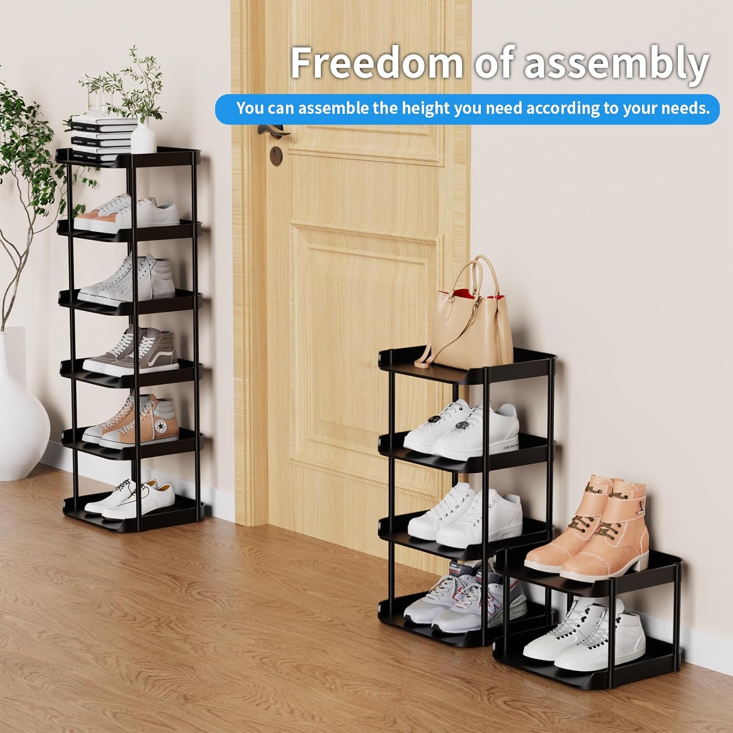 Thumbnail 3 de Altdnmaf 6 tier Narrow Shoe Rack 28cm