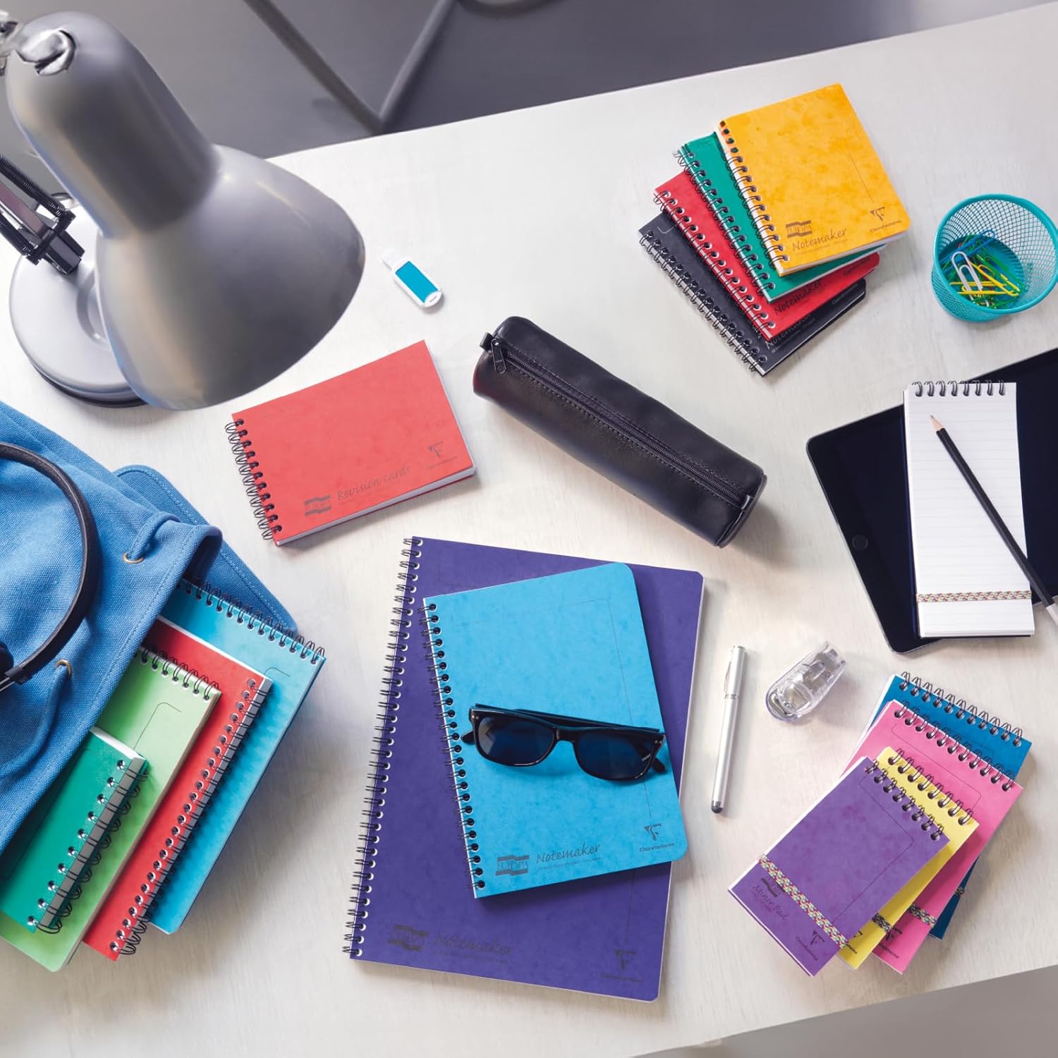 Thumbnail 6 de Clairefontaine 4850Z Europa Notemakers: Set of 10 A5 Spiral Notebooks