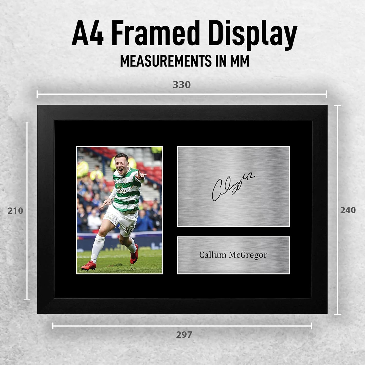 Thumbnail 1 de HWC Trading FR A4 Callum McGregor Celtic framed signed autograph picture for football fans (A4)
