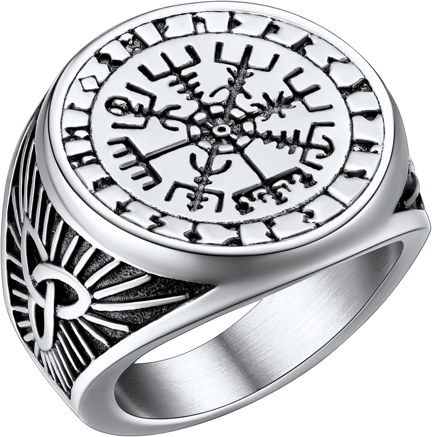 Detalle de FaithHeart Anello Vichingo Vegvisir 52–67 mm