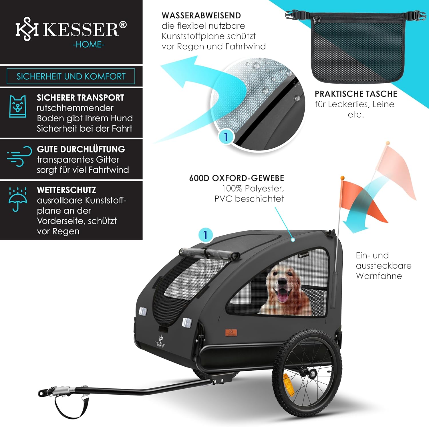 Thumbnail 3 de KESSER Boxer Hundeanhänger 250L