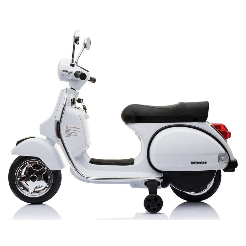 Detalle de Ataa Cars Moto Eléctrica Vespa Clásica 12V Blanca – Licencia Piaggio