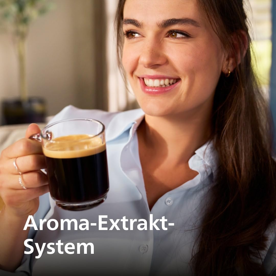 Thumbnail 6 de Philips 2200 Series Kaffeevollautomat EP2220/10 – 2 Kaffeespezialitäten, Touch-Display, Keramikmahlwerk, Mattschwarz
