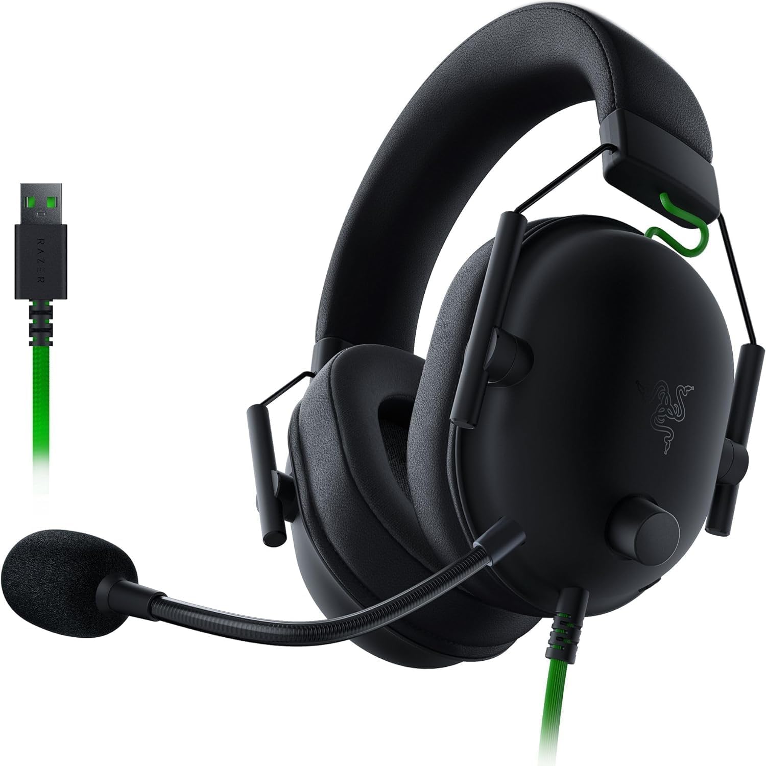 Detalle 2 de Razer BlackShark V2 X Green RZ04-03240600-R3M1 ゲーミングヘッドセット 3.5mm接続・240g