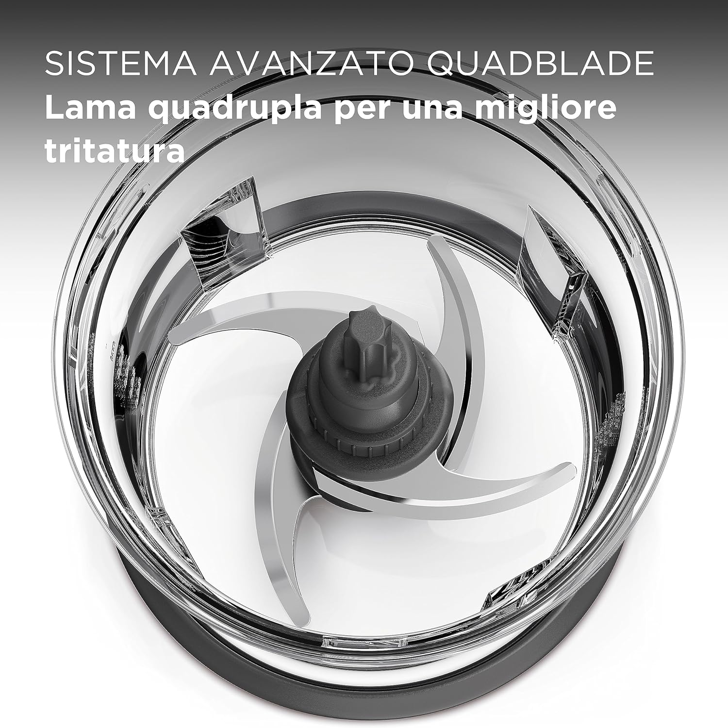 Detalle de Kenwood EasyChop CHP61.000WH: Tritatutto a Quattro Lame, 500W, 0,5 L, lavabile in lavastoviglie