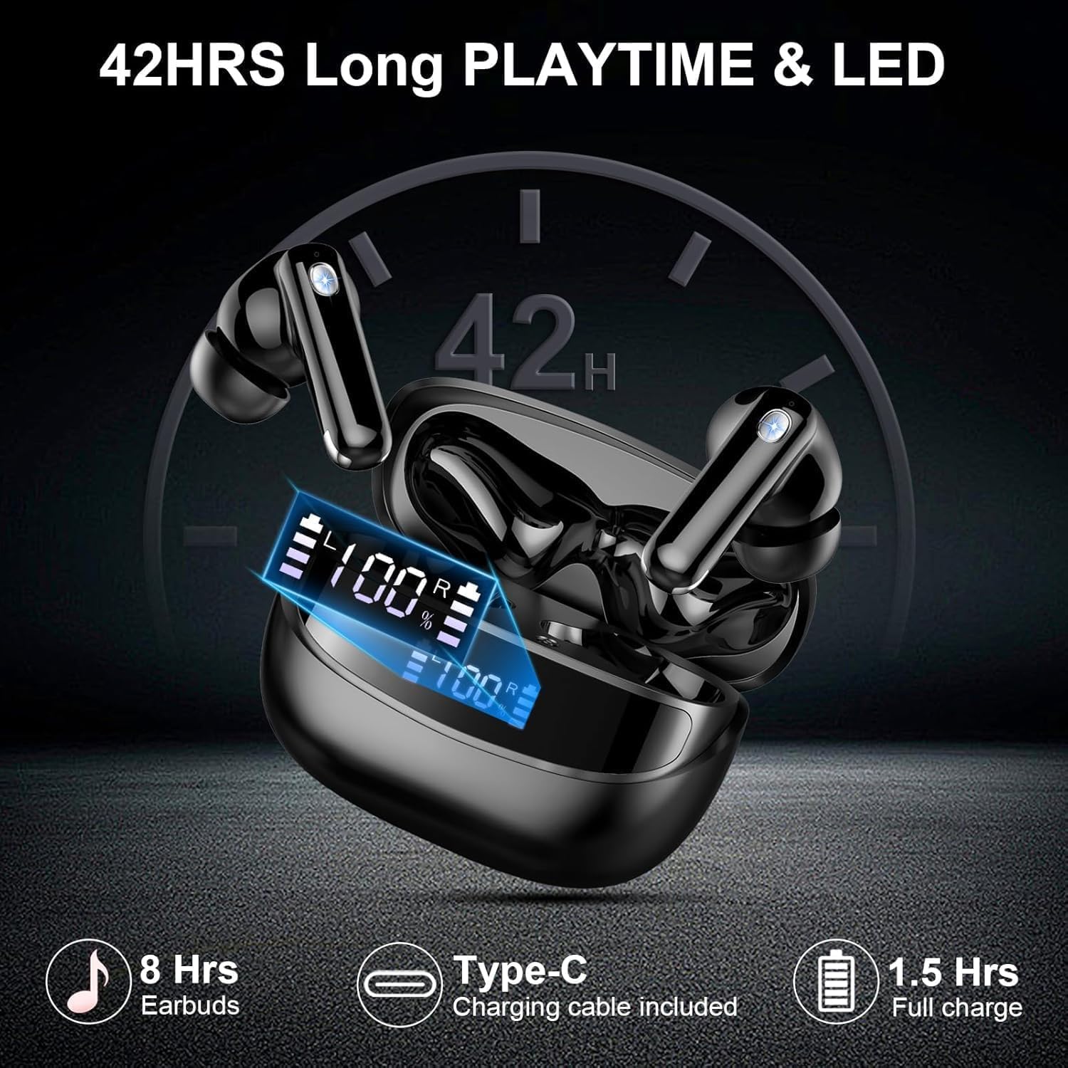 Thumbnail 4 de Wireless Earbuds Bluetooth Headphone 5.4
