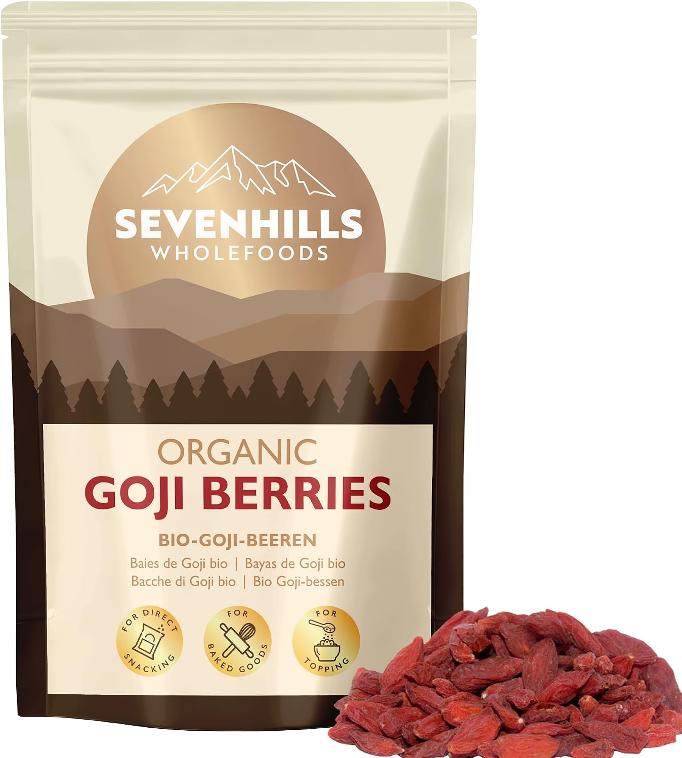 Sevenhills Wholefoods Baies de Goji 500g 🍇