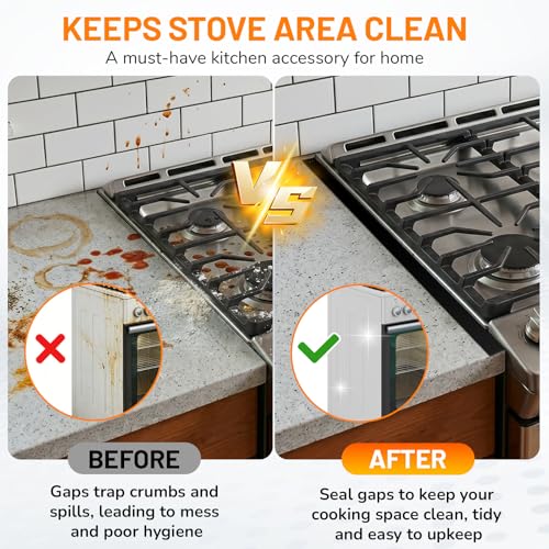 Thumbnail 5 de ItsNio Stainless Steel Stove Gap Covers (2-Pack) - Adjustable, Heat-Resistant Gap Filler