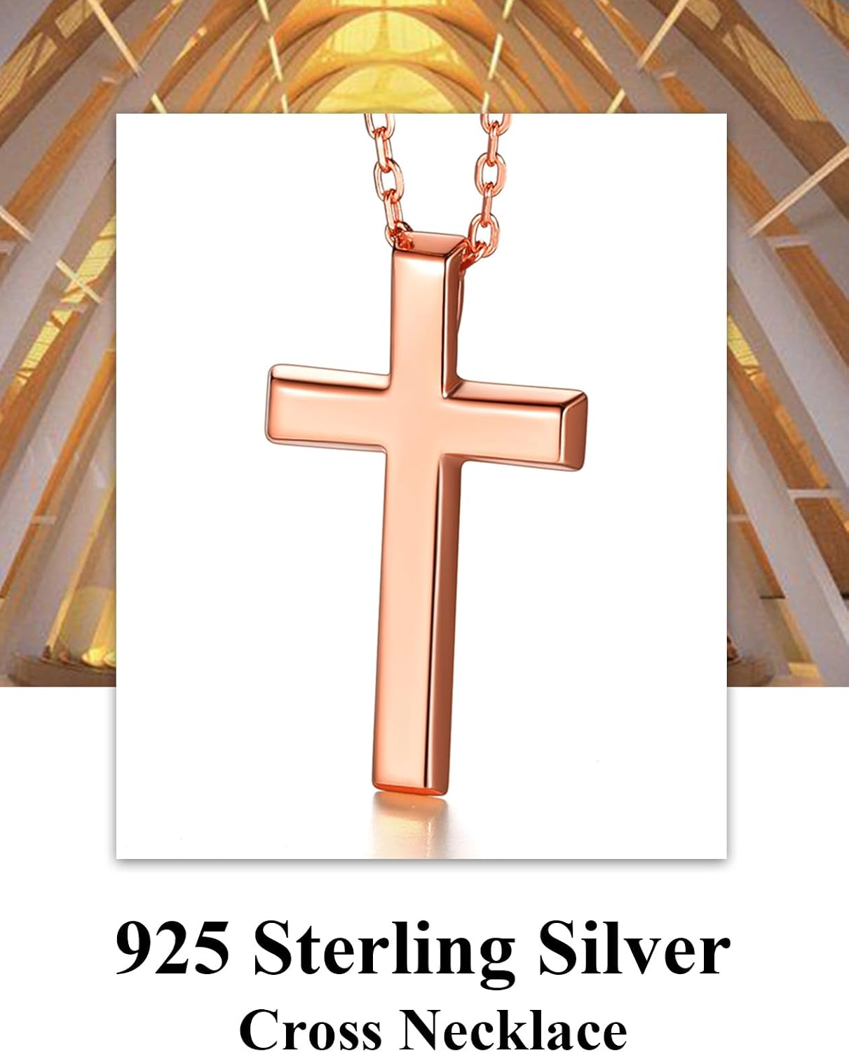 Detalle 2 de ChainsHouse Chaine Croix 55 cm Collier religieux