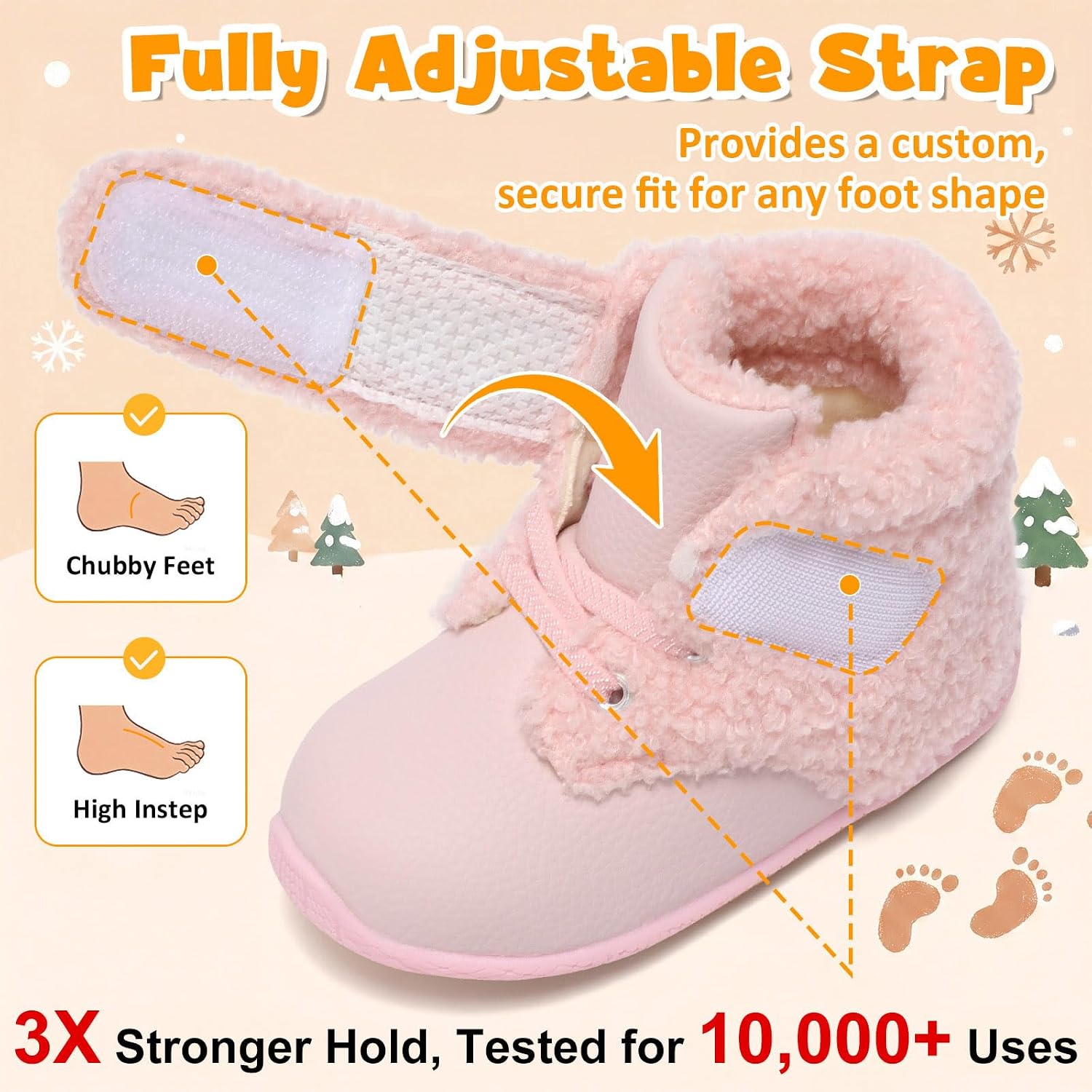 Detalle 2 de FEETCITY Baby Winter Booties PU Leather