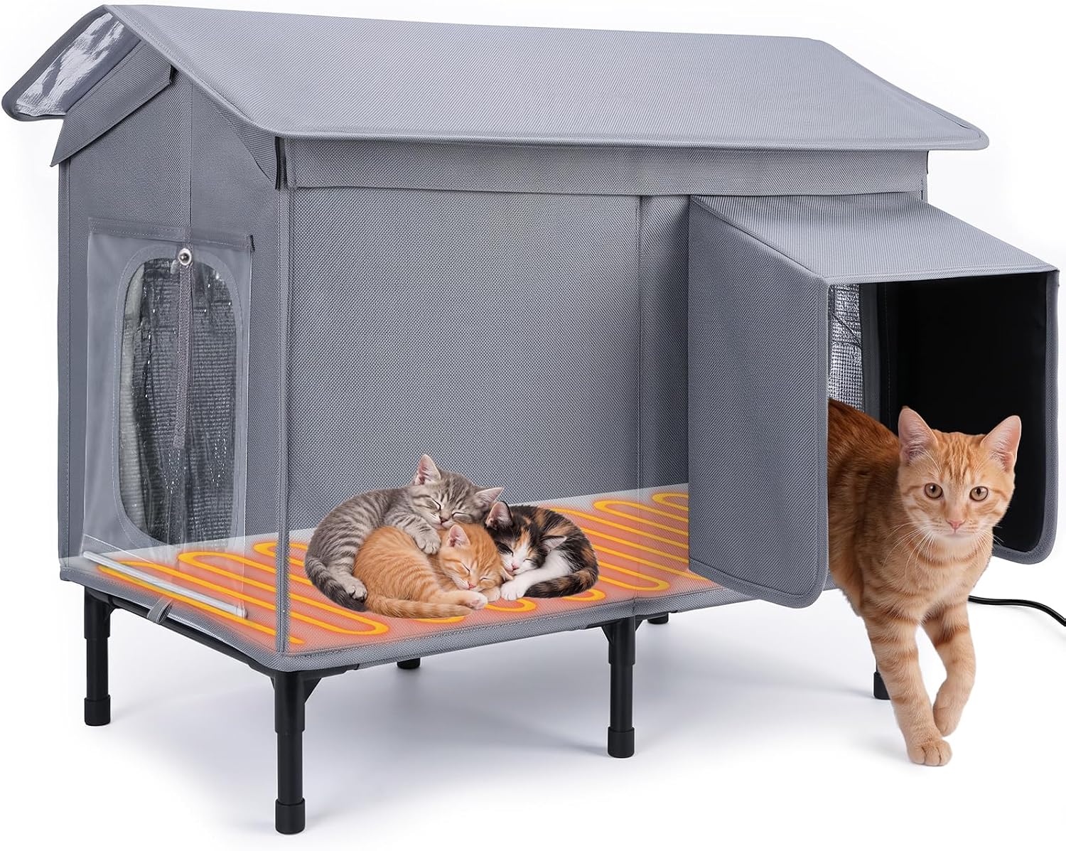 Detalle de GASUR Heated Outdoor Cat House