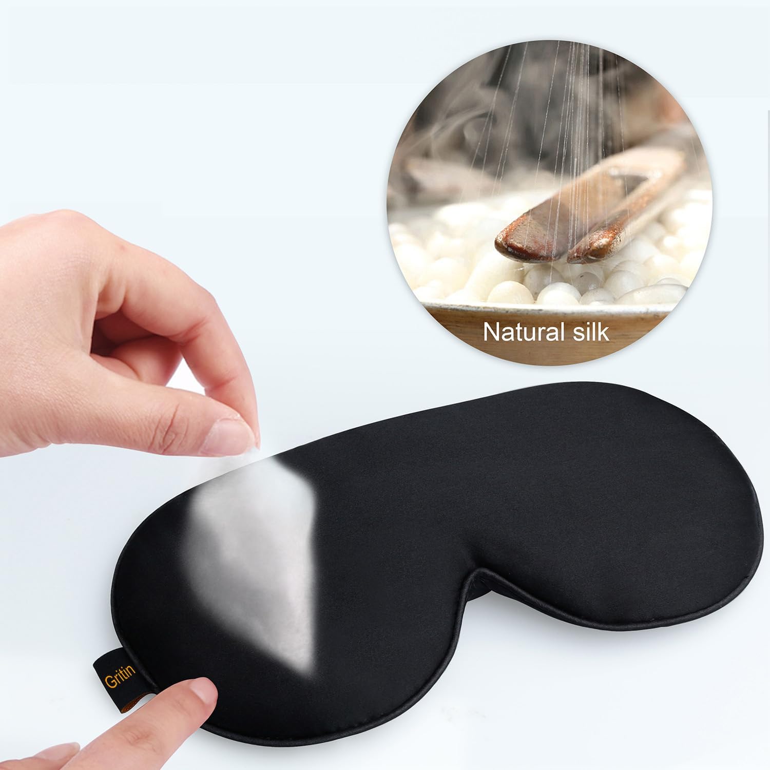 Thumbnail 4 de Gritin Silk Sleep Mask 100% natural silk eye mask 😴