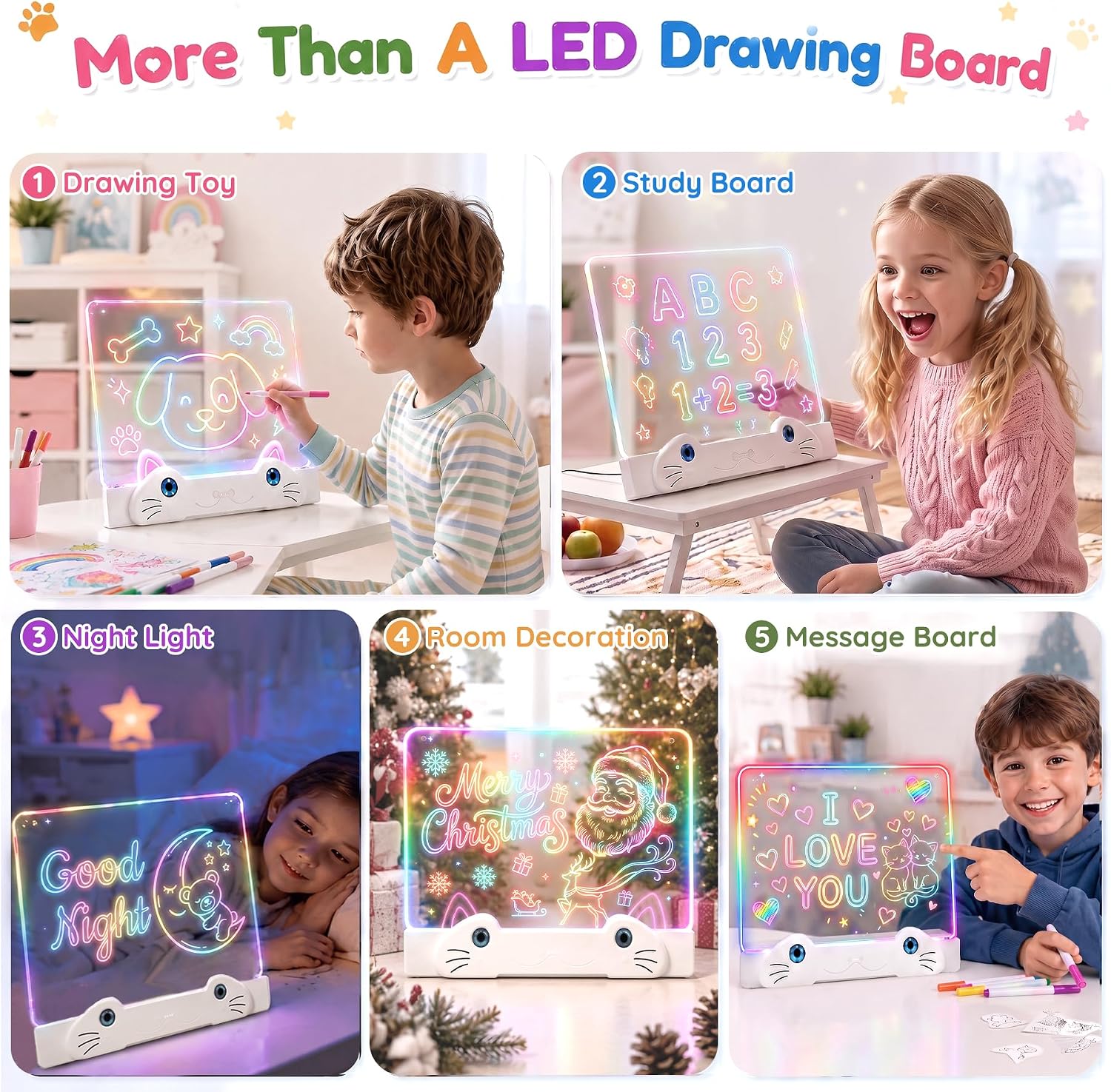 Detalle 1 de LED Drawing Board for Kids, 16-Inch