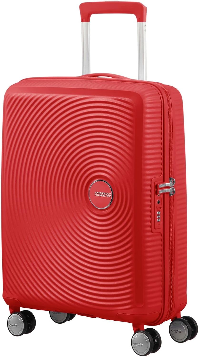 Detalle 2 de American Tourister Soundbox Spinner S Extensible – Valise cabine 55 cm en rouge corail