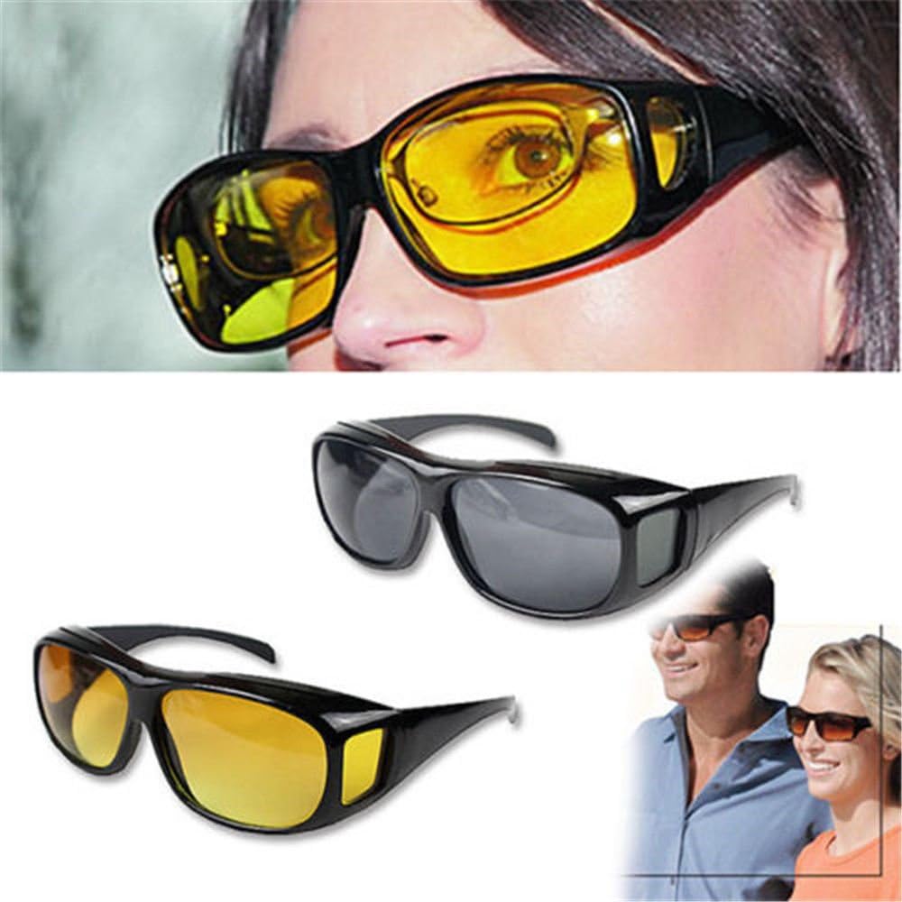 Detalle 2 de Boolavard pack de 2 lunettes de vision nocturne pour automobilistes (ISO), polarisées, pour porteurs de lunettes