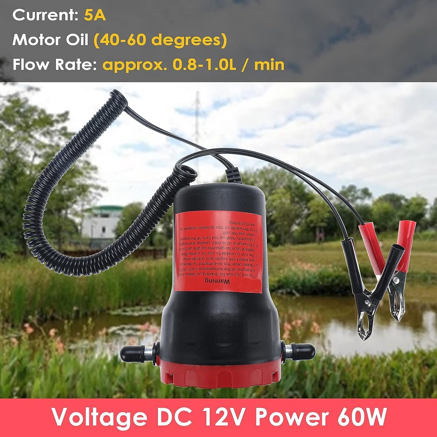 Thumbnail 1 de FreeTec 12V 60W Oil Change Pump