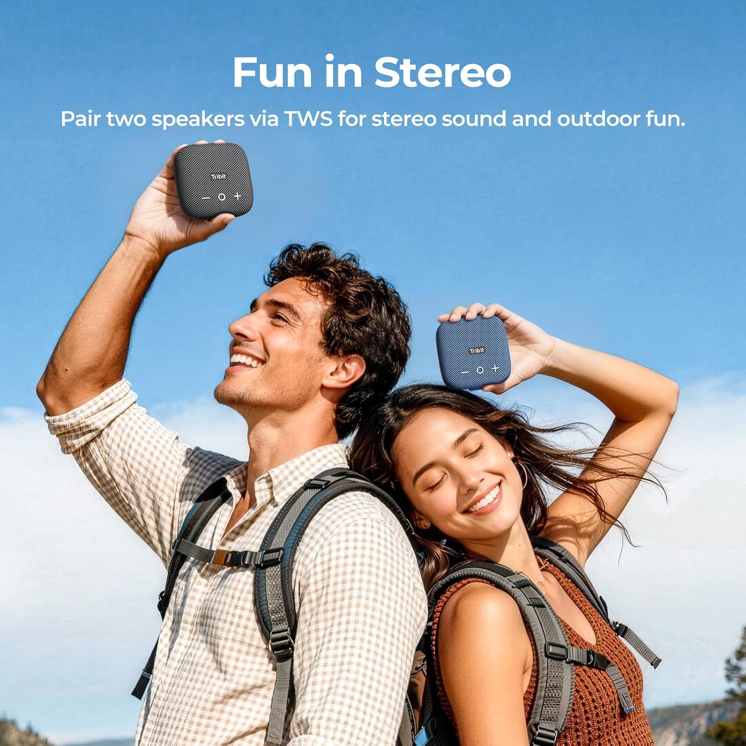 Detalle 2 de Tribit StormBox Micro 2 Wireless Portable Speaker (IP67, Bluetooth 5.3, 10W, 12H) — Pocket Bass for Bike, Travel & Camping