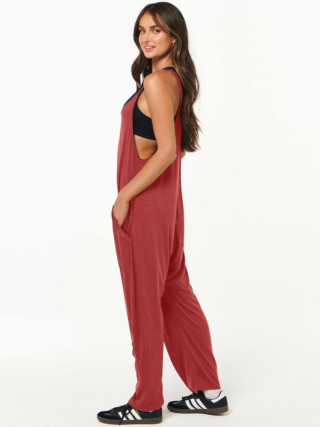 Thumbnail 3 de ANRABESS Women's Sleeveless Jumpsuit Romper – Casual Summer Overalls