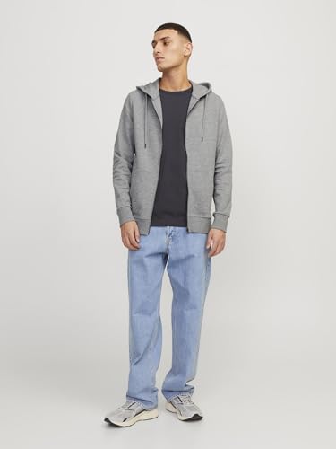 Thumbnail 5 de Jack & Jones Jjebasic Sweat Zip Hood: Sudadera Deportiva Gris