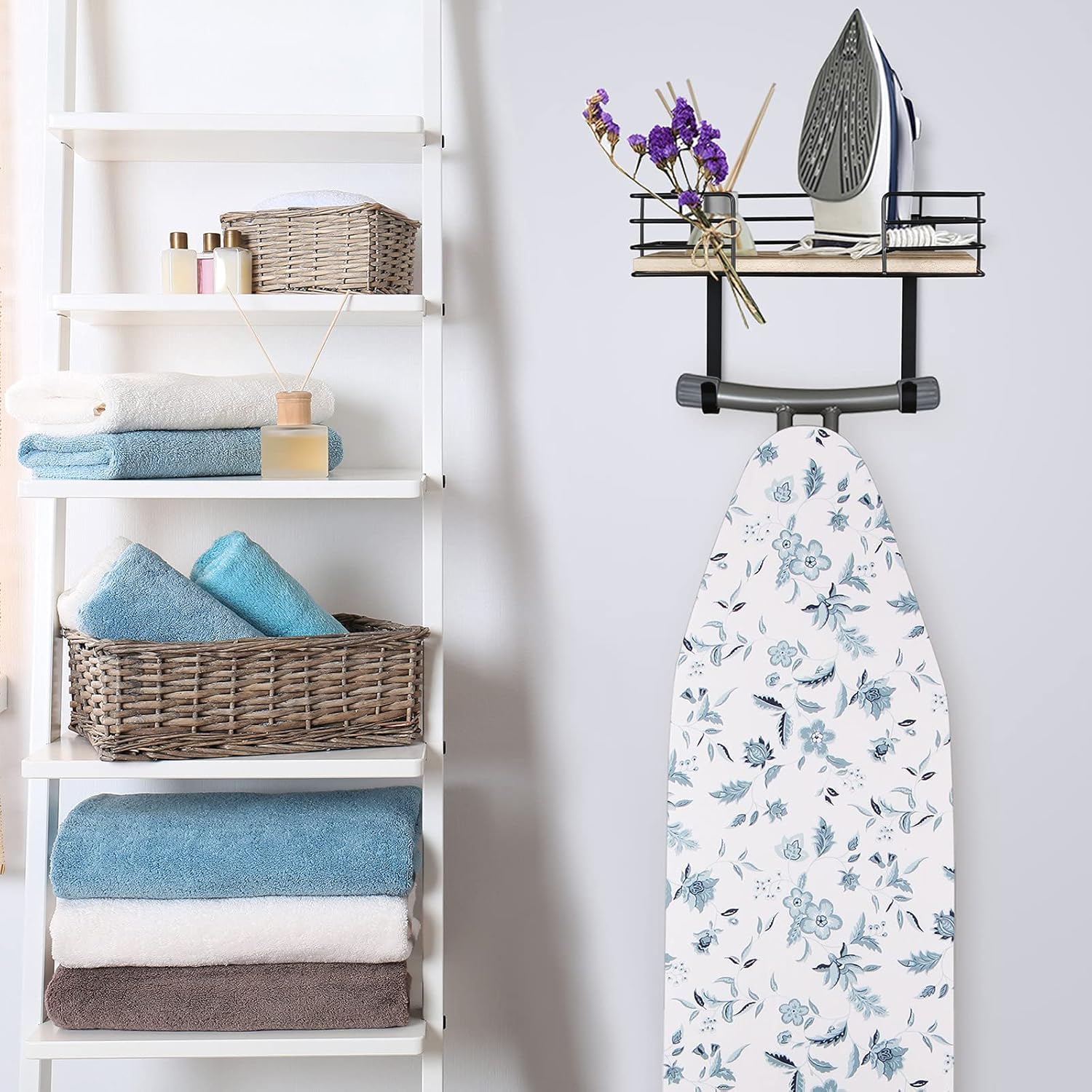 Detalle de TJ.MOREE Ironing Board Holder Wall Mount – Dark Grey