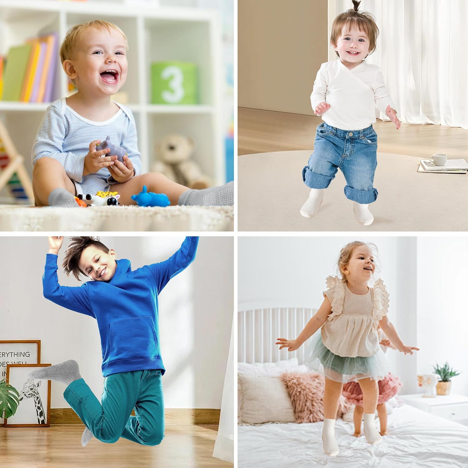 Thumbnail 6 de EUFANCE Toddler Grip Socks 9 Pairs