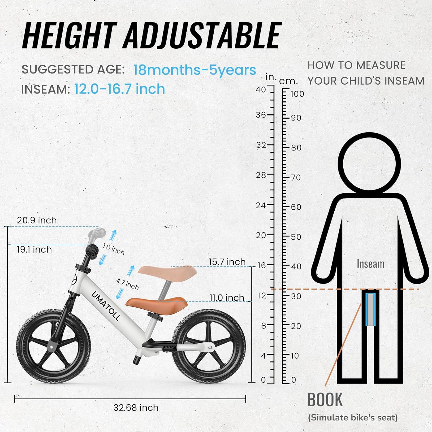 Thumbnail 2 de Umatoll 2-5 Year Balance Bike