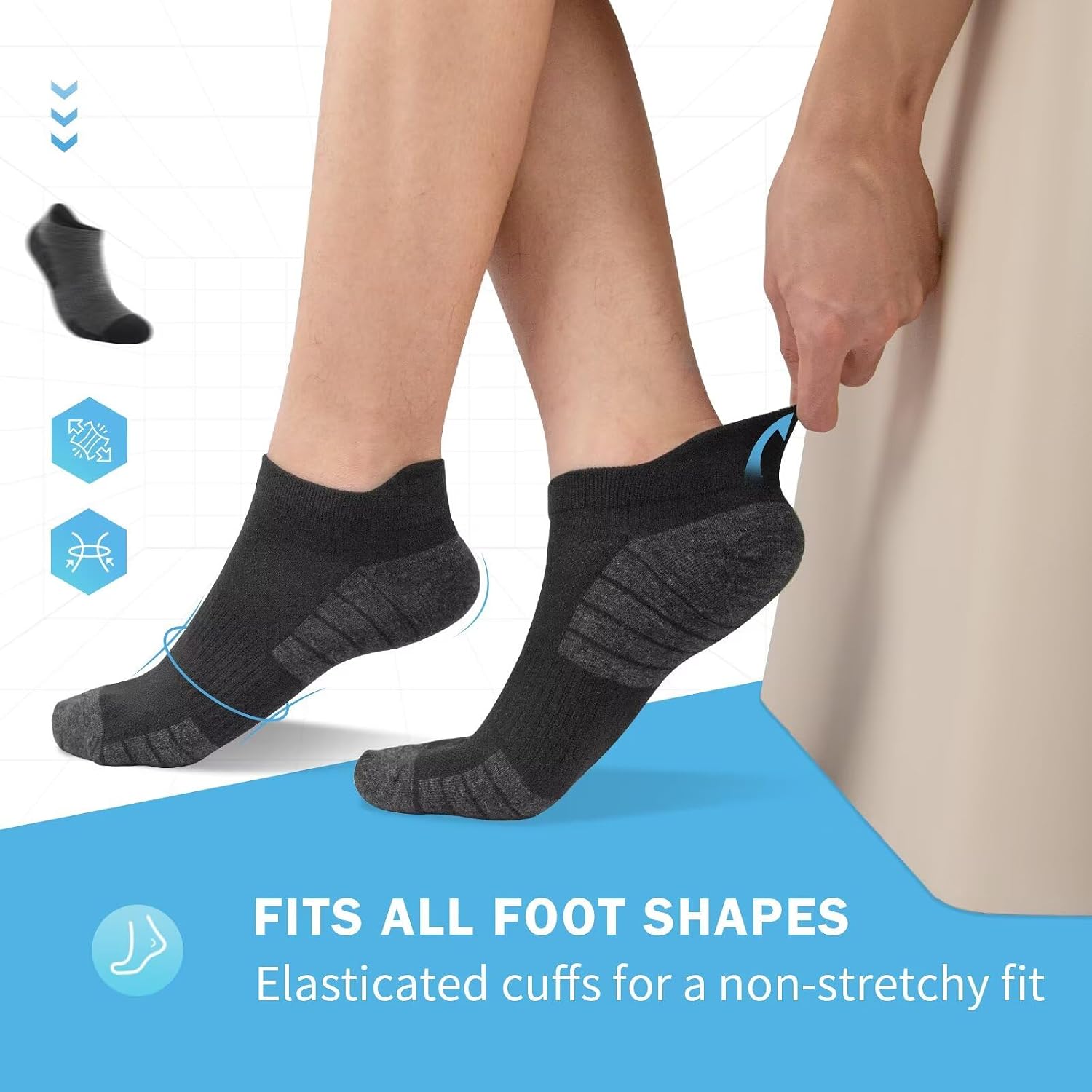 Detalle de Trainer socks anti blister 10 pairs