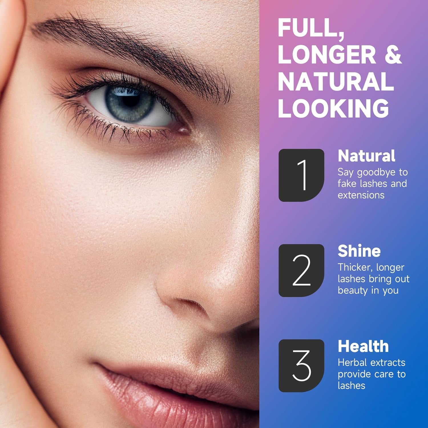 Thumbnail 5 de Wimpernserum Ohne Hormone – hormonfrei, natürliches Lash Serum für längere Wimpern (5 ml)