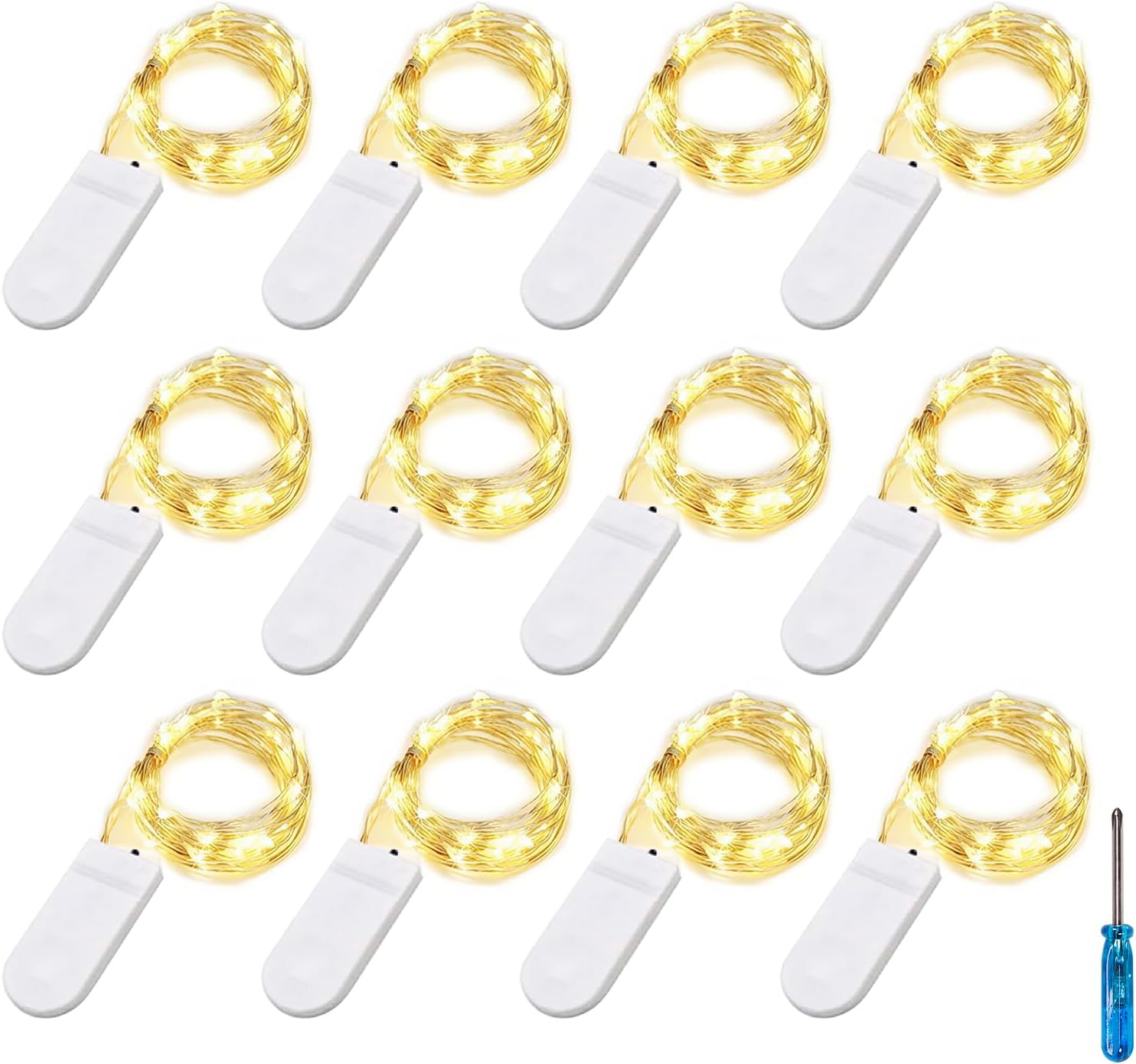 Thumbnail 3 de BXROIU Fairy Lights 2m 20 LEDs Battery Operated – 6 Pack