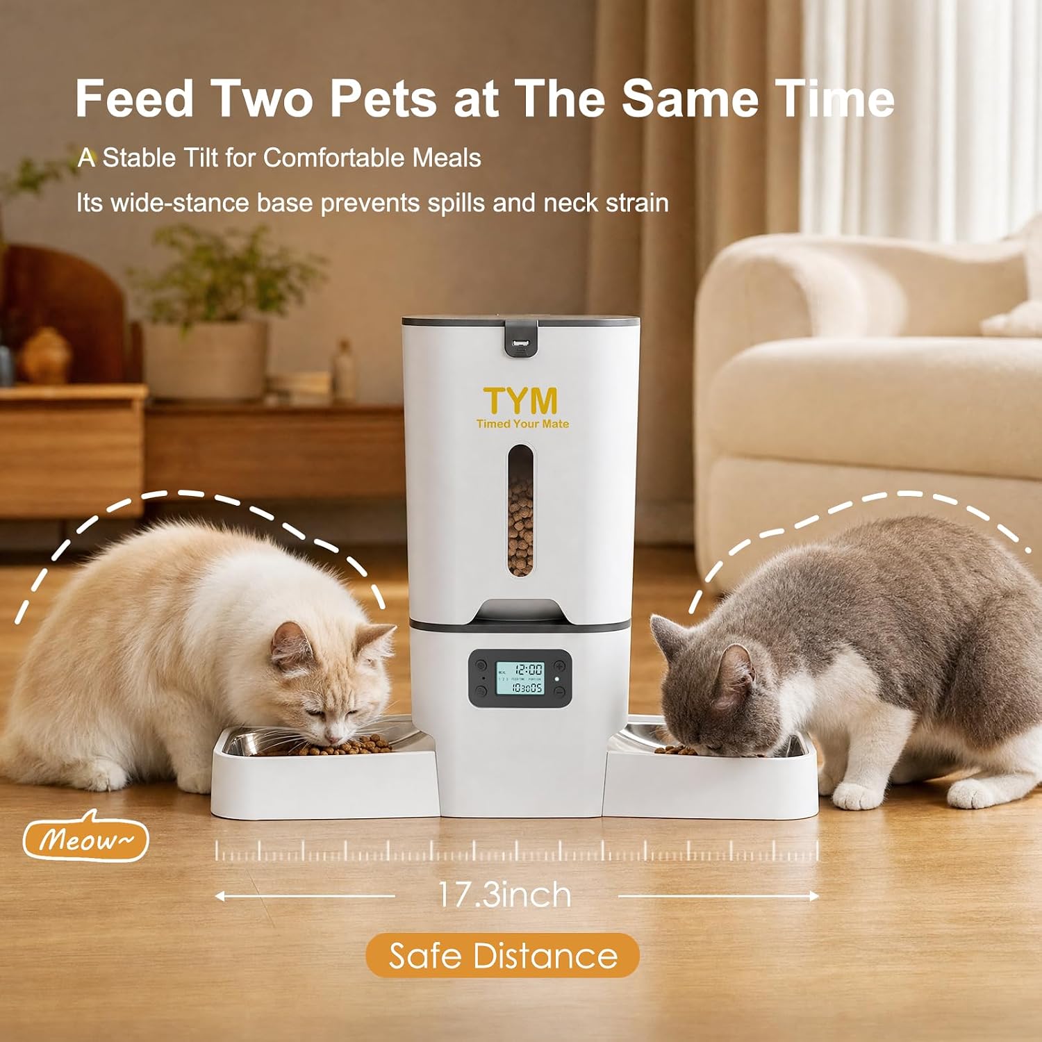 Detalle de Automatic Cat Feeder, 7L Capacity