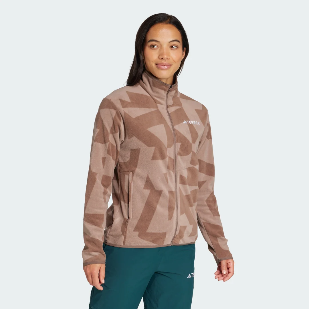 Detalle de Chaqueta de felpa estampada Terrex Multi de Adidas