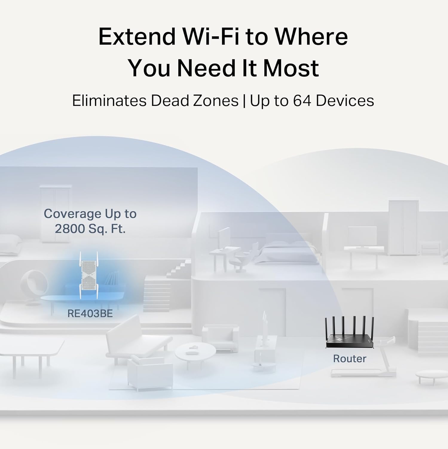 Thumbnail 2 de TP-Link BE6300 Wi‑Fi 7 Range Extender 6.3 Gbps 📶