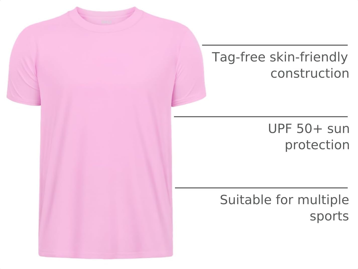 Detalle 2 de IHU Boys' Neon UPF 50+ Short-Sleeve Rash Guard, Quick-Dry Kids' Shirt