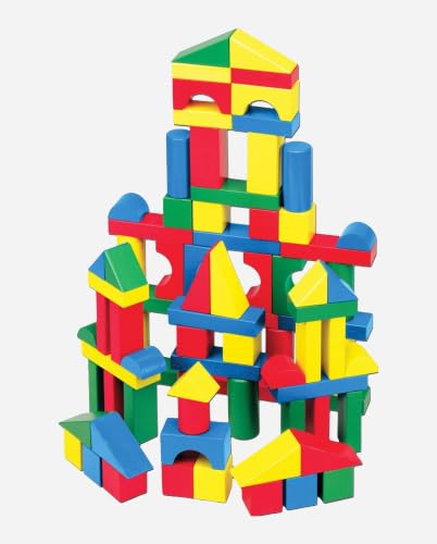 Thumbnail 9 de Melissa & Doug Wooden Building Blocks, 100-Piece Set with 4 Colors and 9 Shapes