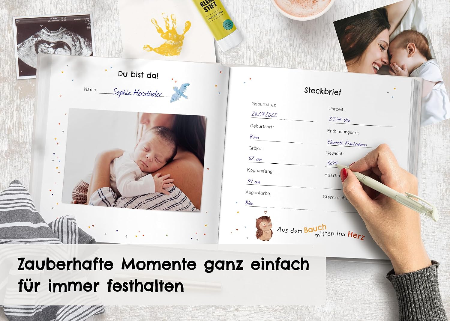 Detalle 1 de Mein erstes Jahr Babyalbum 72 Seiten