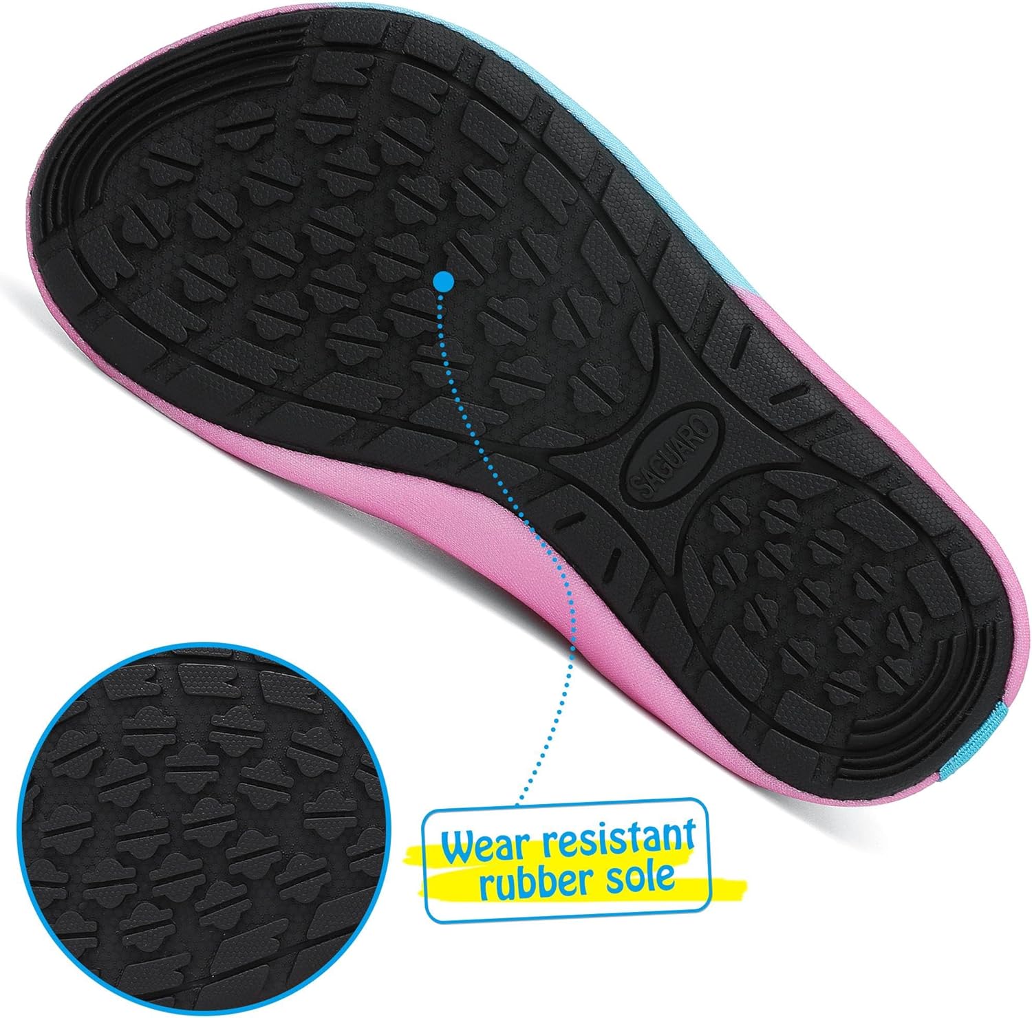 Detalle de SAGUARO Scarpe da Scogli Antiscivolo per Bambini – Leggere, traspiranti e facili da indossare