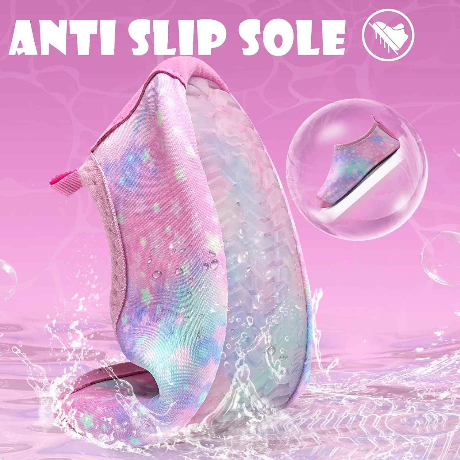 Thumbnail 1 de WateLves Badeschuhe für Baby & Kinder – Wasserschuhe ohne Schnürsenkel, rutschfest für Strand, Pool & Wasserpark (Gr. 14–31)