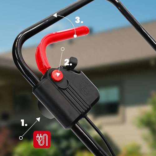 Thumbnail 4 de LEHMANN Tagliaerba Elettrico 1200 W, 32 cm, 25 L, altezza 25–65 mm, fino a 500 m²