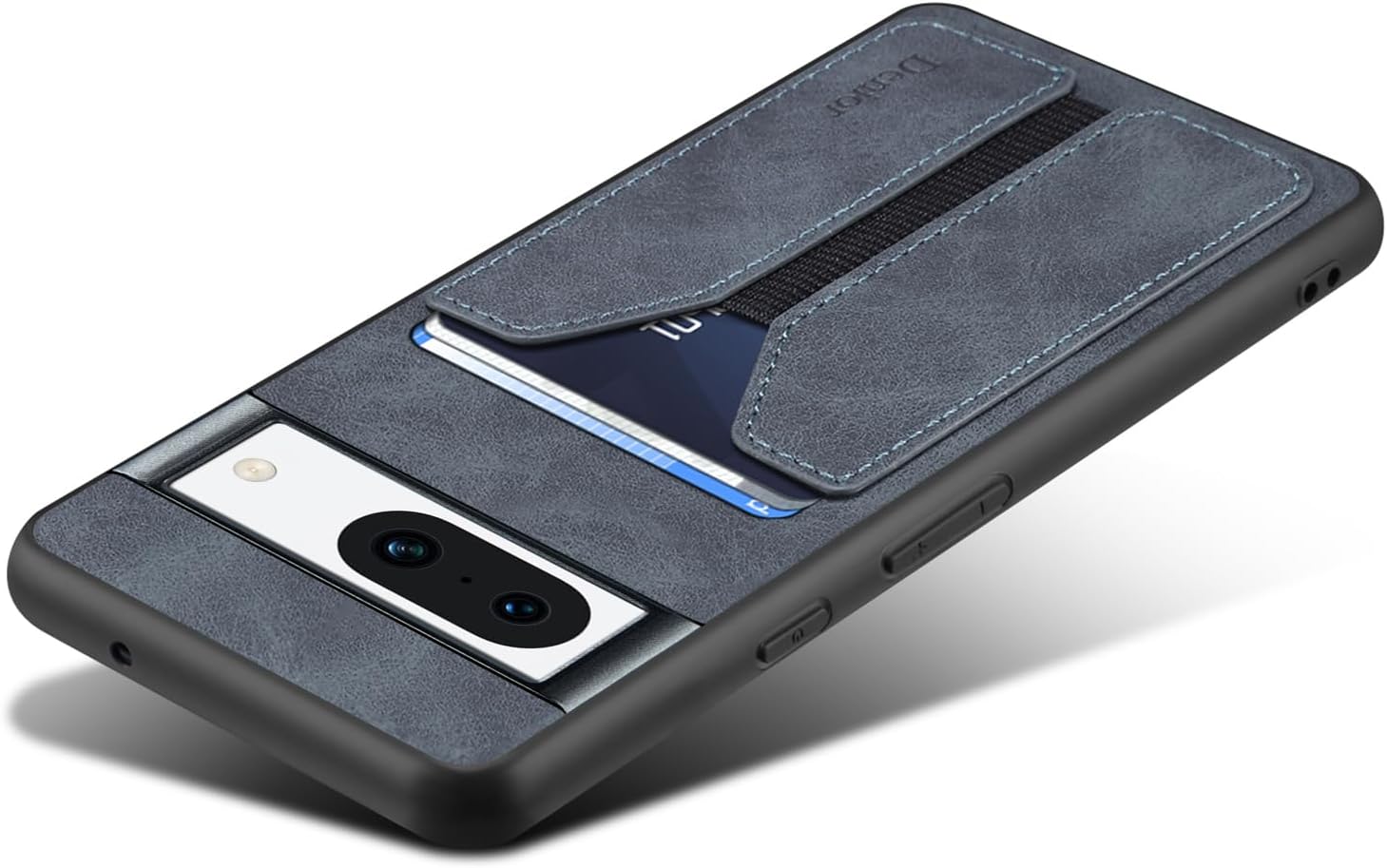 Detalle de Kowauri Google Pixel 8a PU Leather Wallet Case with Card Slot, Gray