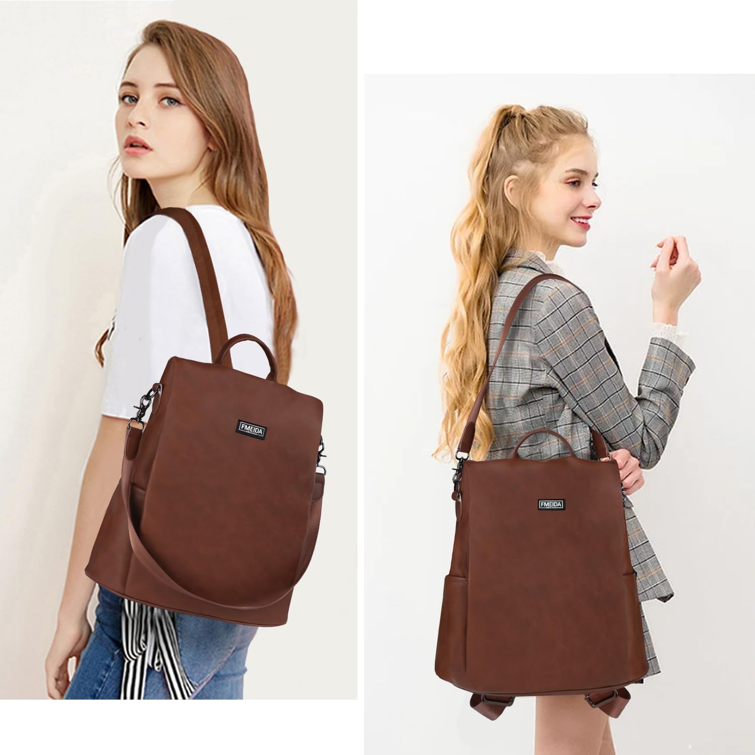 Thumbnail 1 de Fmeida Backpack Womens Anti Theft Rucksack 32cm