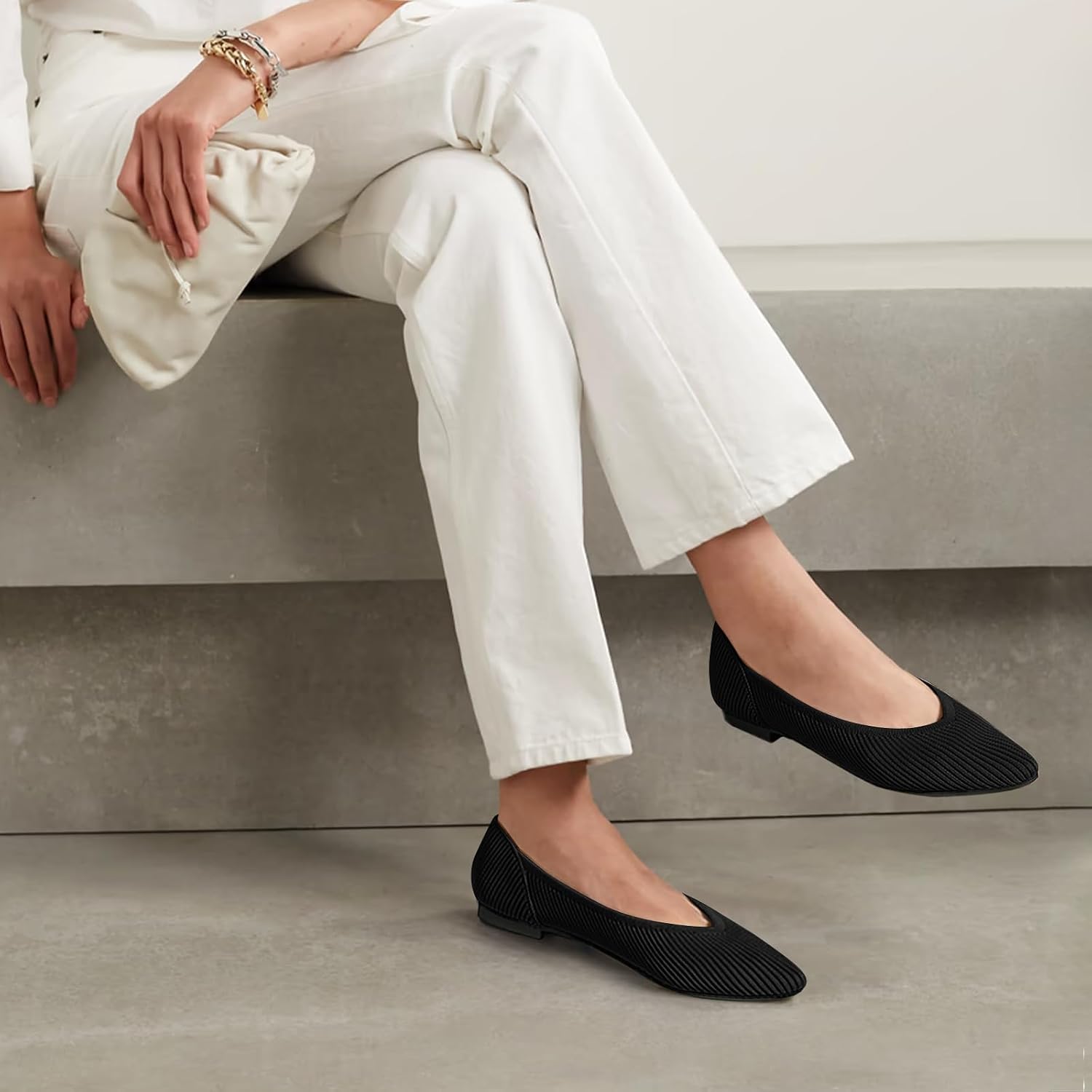 Thumbnail 5 de TINGRISE Women's Pointed Toe Flats