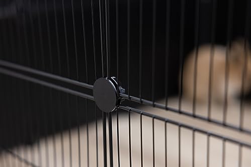 Detalle de Kerbl Pet Enclos Hopsi — Enclos grillagé extensible pour petits animaux (12 éléments 35x35 cm chacun)