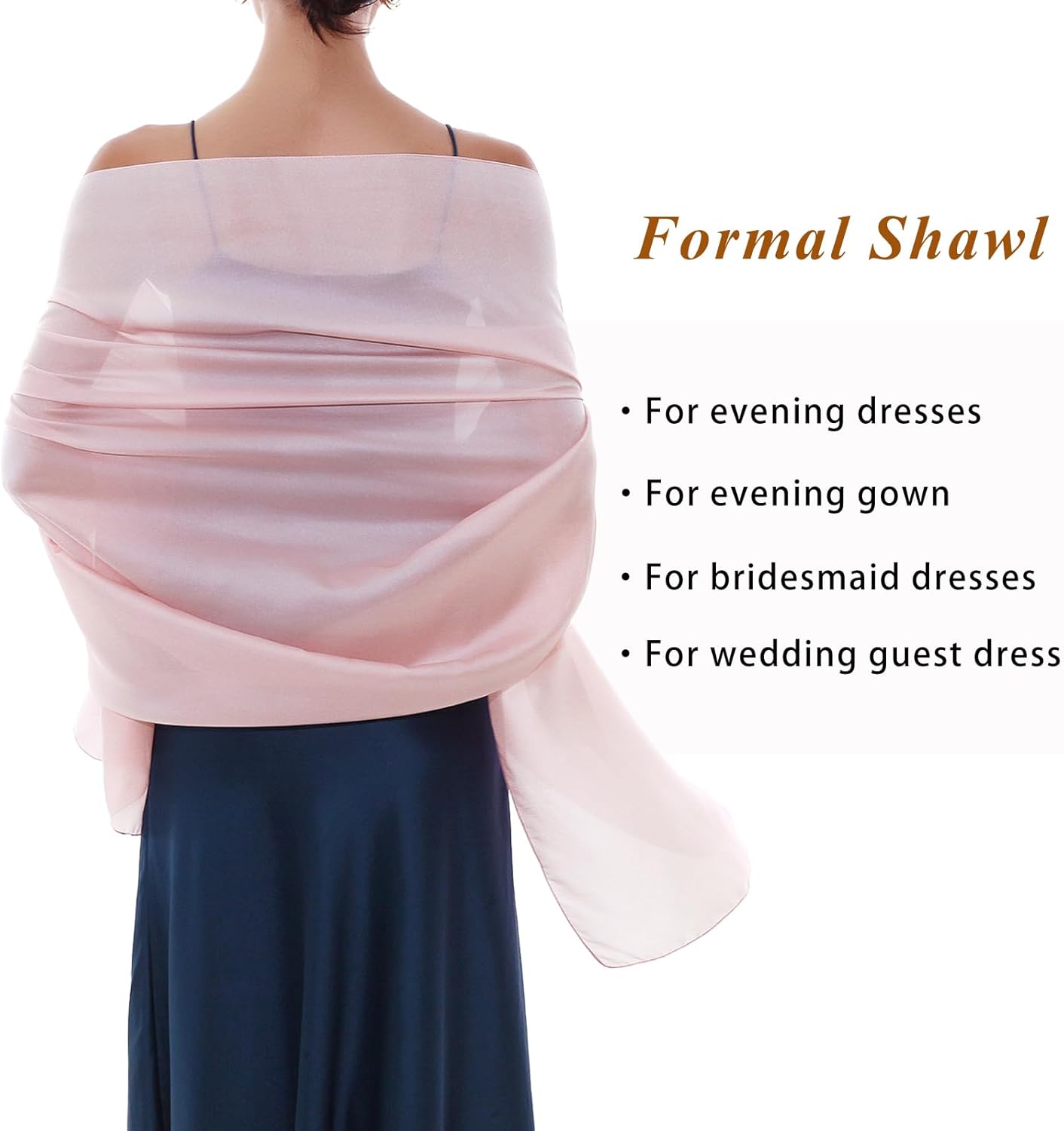 Thumbnail 4 de RIIQIICHY Foulard Sciarpa Seta Donna Pashmina: how to elevare il look da cerimonia con tiraggio leggero e due volti